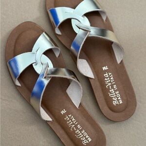 Bella Vita Women's Metallic Gold Sandals